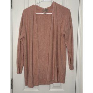 Barefoot Dreams Women's CozyChic Ultra lite Open Front Cardigan Pink Small New